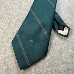 Vintage‎ Christian Dior Necktie Polyester Silk Blend Tie Made in USA Monsieur